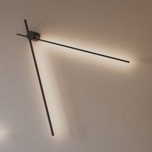 Wever & Ducré Lighting WEVER DUCRÉ LED таванска лампа Fil Spin 1.0 черна 927, Затъмняване, Черен, Дневна/трапезария, Алуминий, Модерен
