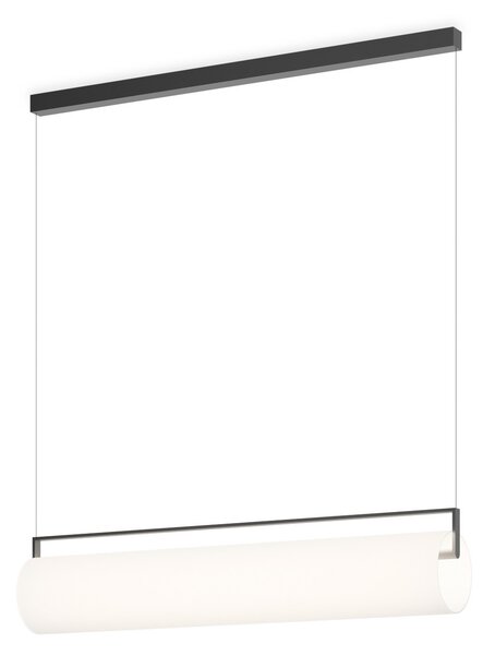 Vibia LED висяща лампа KONTORNO, дължина 92 cm, черна, 930 dim, Затъмняване, Черен, Дневна/трапезария, Алуминий, Модерен