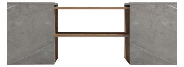 Комплект маси за кафе 3 части Morfi Brown 105x45x37 cm