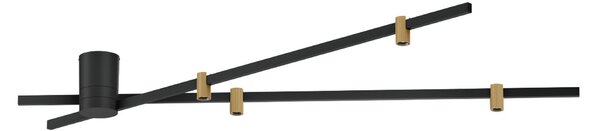 Wever & Ducré Lighting WEVER DUCRÉ LED лампа Trace Spin 1.0 черно/бежово 927, Затъмняване, Черен, Дневна/трапезария, Алуминий, Модерен