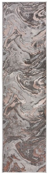 Килим пътека, Marbled Flair Rugs, бледорозов, 60x230 см