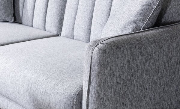 3-местен разтегателен диван Aqua Grey 210x85x82 cm