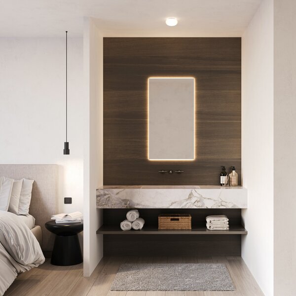 Wever & Ducré Lighting WEVER DUCRÉ LED таванска лампа Perlez 3.0 Ø 20cm IP44 2.700 K, Затъмняване, Бял, Баня, Стъкло