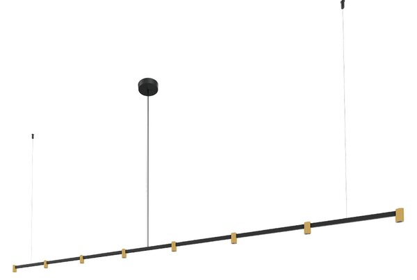 Wever & Ducré Lighting WEVER DUCRÉ LED висяща лампа Trace 3.0 черно/бежово 927 dim, Затъмняване, Черен, Дневна/трапезария, Алуминий, Модерен