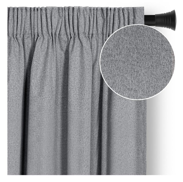 Сиво затъмняващо перде 140x250 cm Corita – Restilo