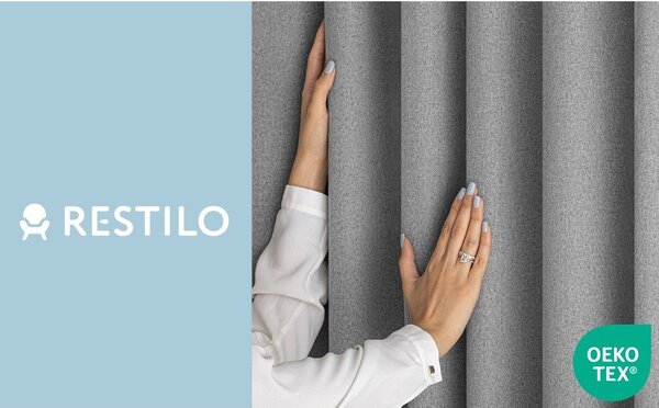 Сиво затъмняващо перде 140x250 cm Corita – Restilo