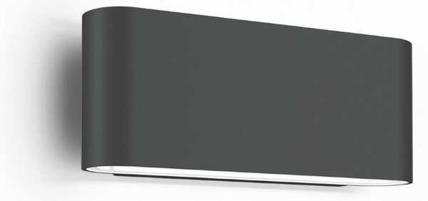 Wever & Ducré Lighting WEVER DUCRÉ LED външна стена лампа Kiosk 1.0 антрацит 2700 K, Затъмняване, Сив, Алуминий, Стенна ъглова