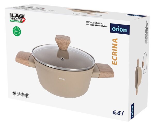 Касерола с капак/с керамично покритие 6,6 l Ecrina – Orion