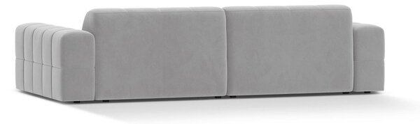 Светлосив кадифен диван 252 cm Chicago – Cosmopolitan Design