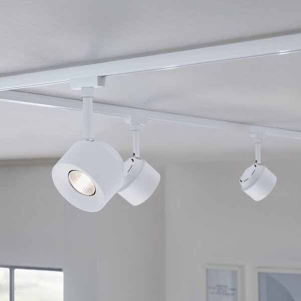 Paulmann URail LED-Spot Pane, сигнално бял, 4000K, димируем, Затъмняване, Бял, Дневна/трапезария, Метал, Модерен