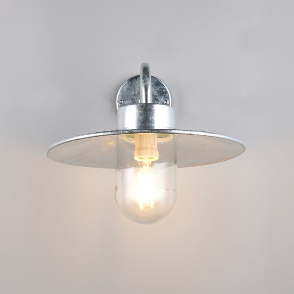 Trio Lighting Външна лампа Tana, цинков цвят, изпъкване 41 cm метал IP44, Затъмняване, Металик, Метал