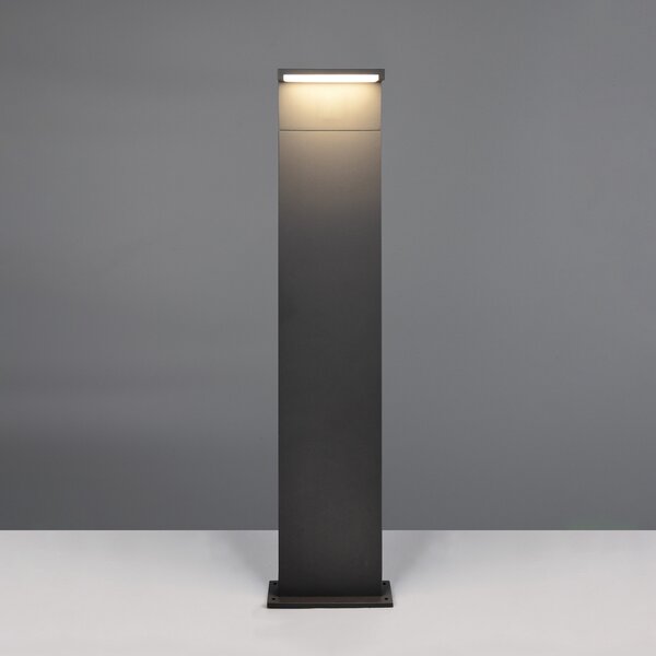 Trio Lighting LED осветление за пътеки Ravi, антрацит, височина 100 cm, метал, IP65, Черен, Алуминий, Модерен
