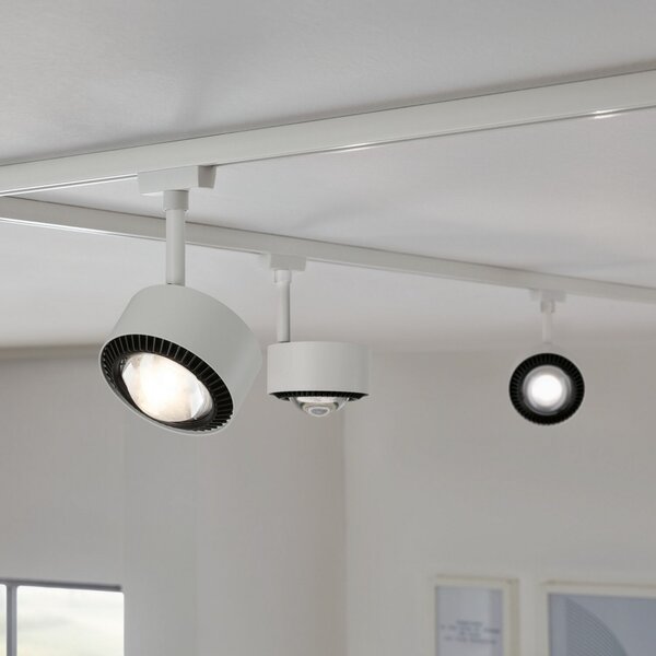 Paulmann Paulman URail LED-Spot Aldan, сигнално бял, White Switch, Бял, Дневна/трапезария, Метал, Модерен