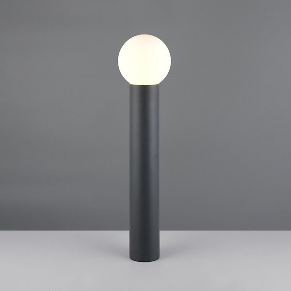 Trio Lighting Осветление за пътеки Mures, антрацит, височина 80 cm, метал, Затъмняване, Черен, Алуминий, Модерен