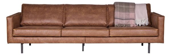 Кафяв диван от изкуствена кожа 277 cm Rodeo – WOOOD
