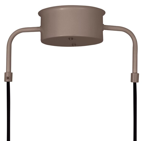 Globen Lighting Висяща лампа CURVE, дължина 95 cm, кафява, 3-светлинна., Затъмняване, Кафяв / ръждив, Дневна/трапезария, Метал, Винтидж