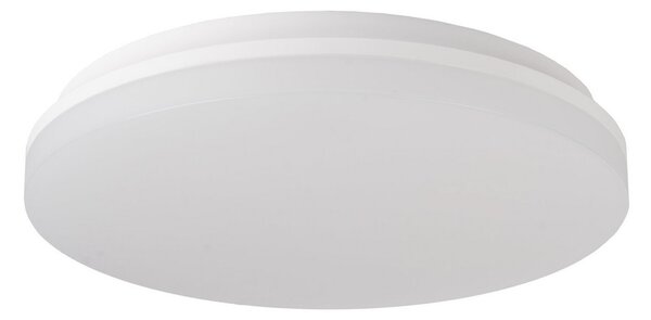 The Light Group SLC LED плафон OMEGA, бял, Ø 40 cm, Phase-Cut, IP54, Затъмняване, Бял, Дневна/трапезария, Пластмаса