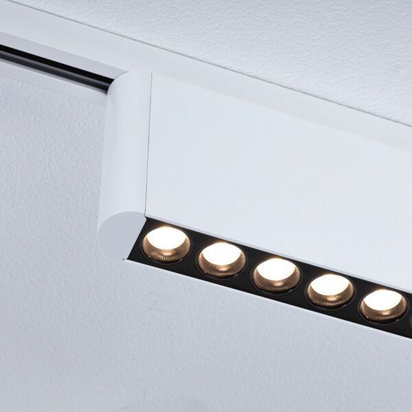 Paulmann URail LED лента Zelos, 3000K, сигнално бяла, димируема, Затъмняване, Бял, Дневна/трапезария, Алуминий, Модерен