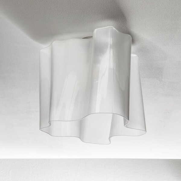 Artemide Лампа за таван Logico 40x40 cm, бяла, Затъмняване, Бял, Дневна/трапезария, Стъкло, Дизайн