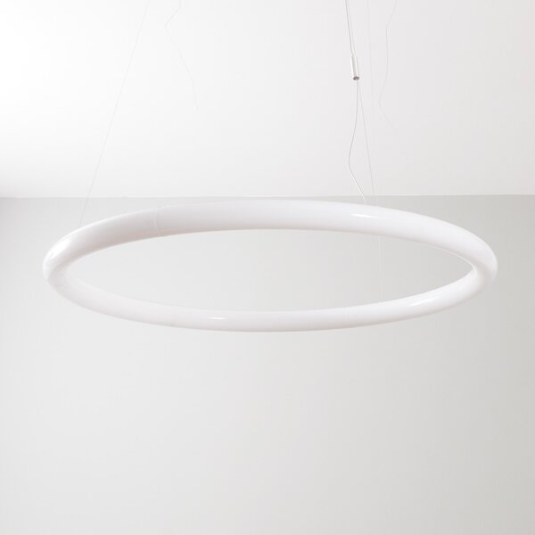Artemide Азбука на светлината кръгла via app 90 cm, Затъмняване, Бял, Дневна/трапезария, Пластмаса, Дизайн