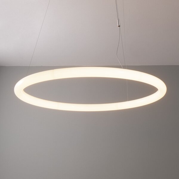 Artemide Азбука на светлината кръгла via app 90 cm, Затъмняване, Бял, Дневна/трапезария, Пластмаса, Дизайн
