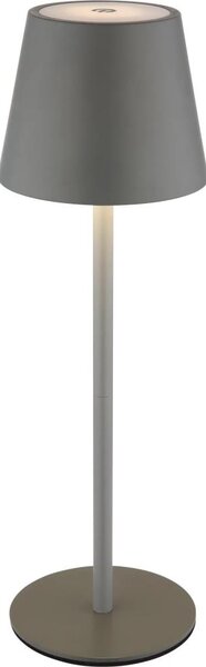 Globo 58488G-LED Настолна външна лампа VANNIE, димируема, сензорна, презареждаема, 3W/5V IP54 1800mAh, сива