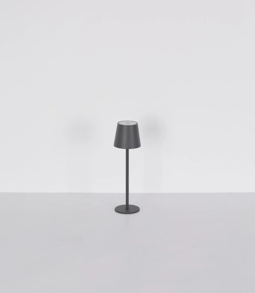 Globo 58488G-LED Настолна външна лампа VANNIE, димируема, сензорна, презареждаема, 3W/5V IP54 1800mAh, сива