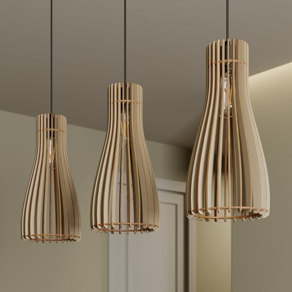 Envostar Furn висящо осветление, брезов шперплат, 3fl, Затъмняване, Дърво, Дневна/трапезария, Дървесина, Скандинавски