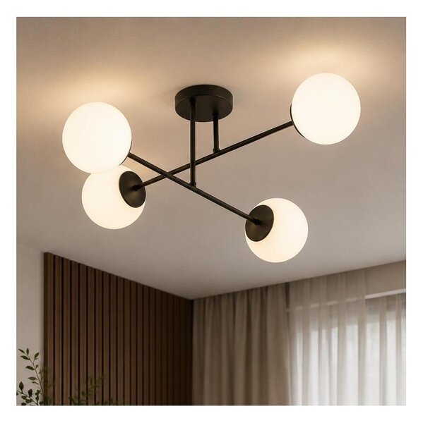 Brilagi - Плафонен полилей MILO 4xE27/60W/230V черен