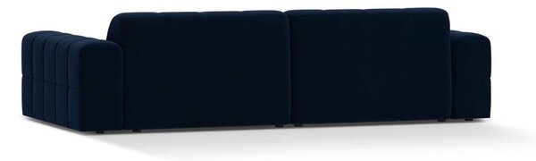 Тъмносин кадифен диван 252 cm Chicago – Cosmopolitan Design