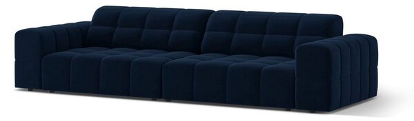Тъмносин кадифен диван 252 cm Chicago – Cosmopolitan Design