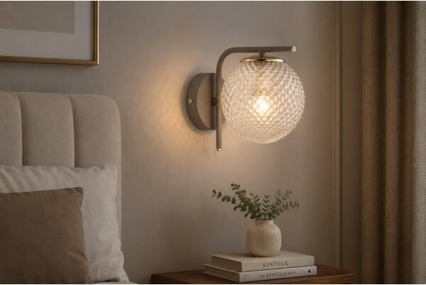 Brilagi - Стенна лампа STELLA 1xE27/60W/230V бежова/златна