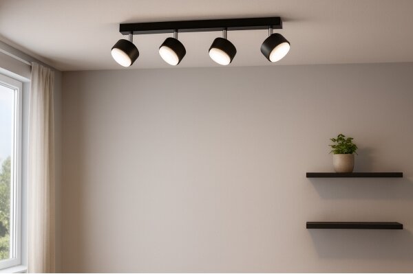 Brilagi - LED точково осветително тяло MONO 4xGX53/30W/230V черно