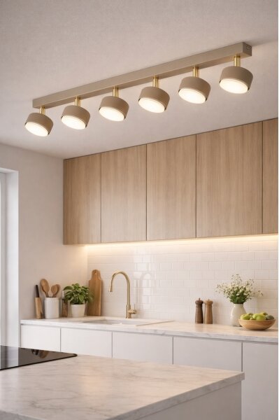 Brilagi - LED точково осветително тяло MONO 6xGX53/30W/230V бежово/златно
