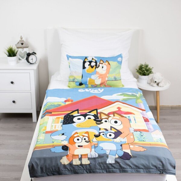 Памучно детско спално бельо за детско креватче 100x135 cm Bluey – Jerry Fabrics