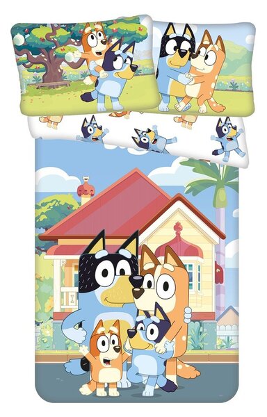 Памучно детско спално бельо за детско креватче 100x135 cm Bluey – Jerry Fabrics