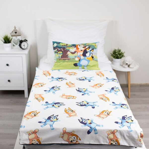 Памучно детско спално бельо за детско креватче 100x135 cm Bluey – Jerry Fabrics