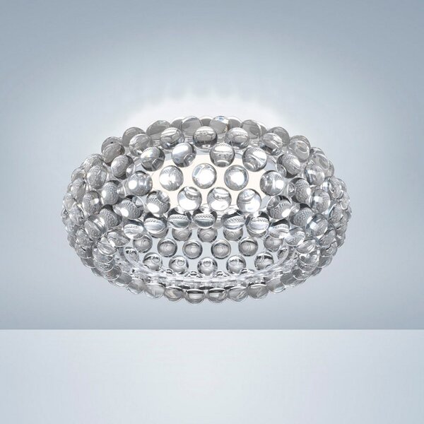 Foscarini Caboche Plus таван с възможност за димиране прозрачен, Затъмняване, Прозрачен, Дневна/трапезария, Пластмаса, Дизайн