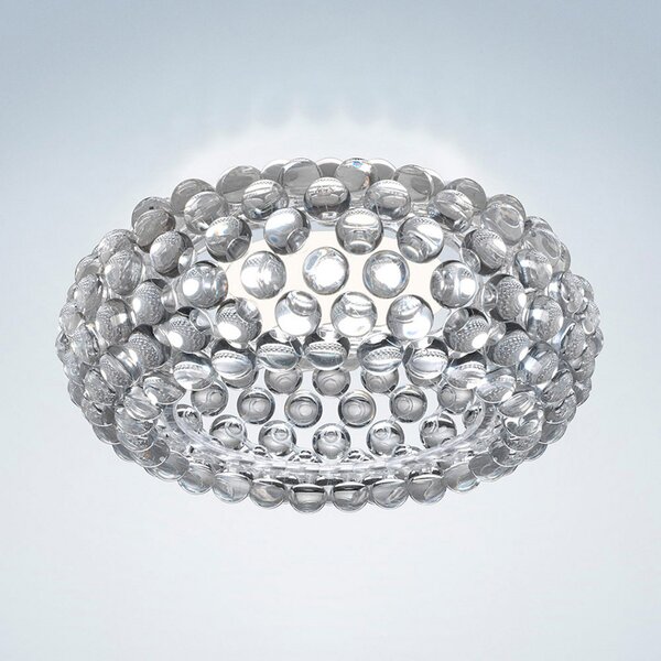 Foscarini Caboche Plus таван с възможност за димиране прозрачен, Затъмняване, Прозрачен, Дневна/трапезария, Пластмаса, Дизайн