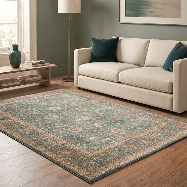 Килим в петролен цвят 120x160 cm Raja – Asiatic Carpets