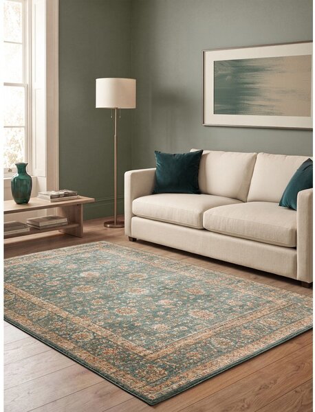 Килим в петролен цвят 120x160 cm Raja – Asiatic Carpets