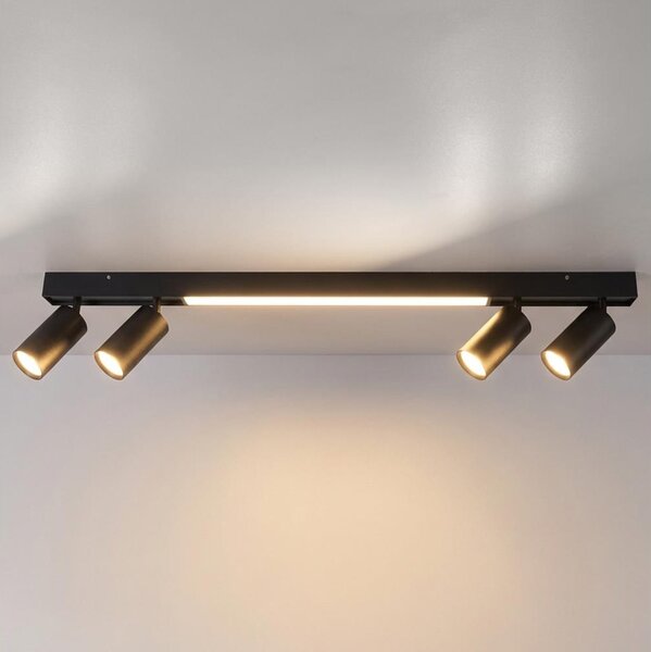 Brilagi - LED спот лампа SELE 4xGU10/30W/230V + LED/25W черна