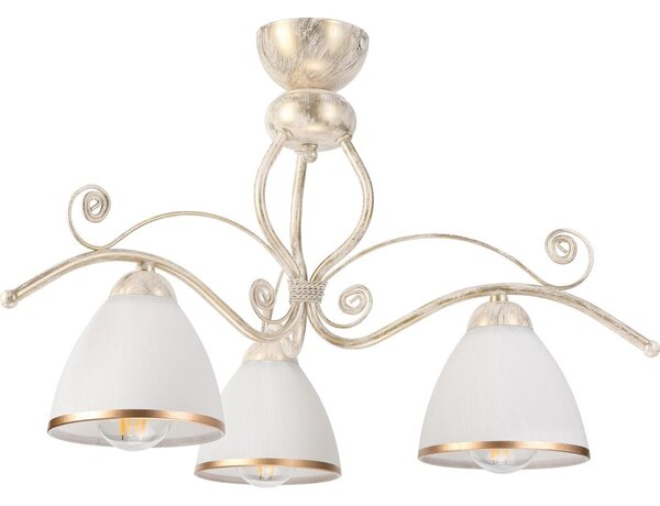Brilagi - LED таванен полилей ANTICO 3xE27/60W/230V бяла патина