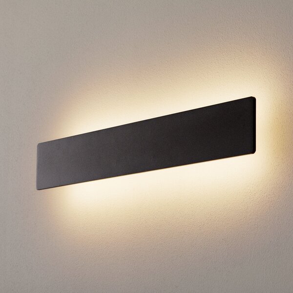 IDEAL LUX LED осветление за стена Zig Zag черно, ширина 53 cm, Черен, Коридор, Метал, Модерен