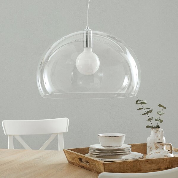 Kartell FL/Y - LED висяща лампа, прозрачна, Затъмняване, Прозрачен, Дневна/трапезария, Пластмаса, Дизайн