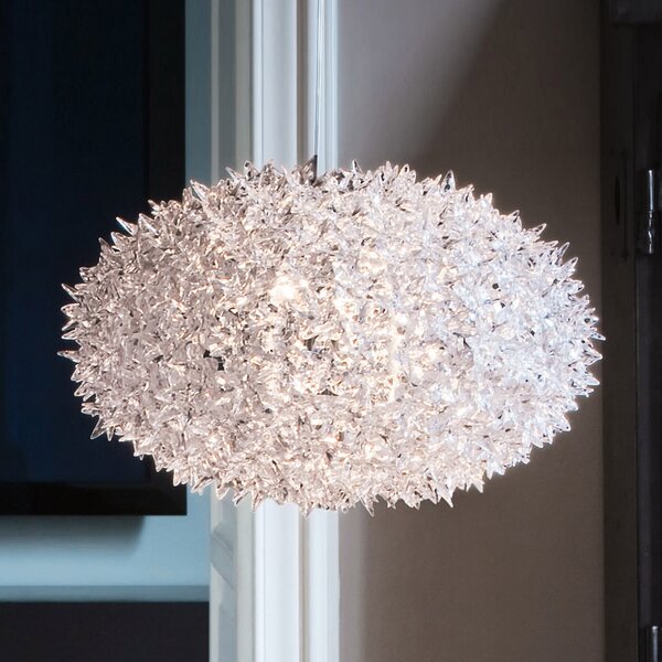 Kartell Bloom S1 LED висящо осветление G9, прозрачно, Прозрачен, Дневна/трапезария, Пластмаса, Дизайн