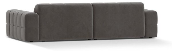 Сив кадифен диван 252 cm Chicago – Cosmopolitan Design