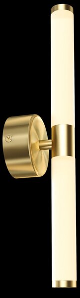 Maytoni LED осветление за стена Axis, златист цвят, височина 35,6 cm, Злато / месинг, Дневна/трапезария, Метал, Модерен