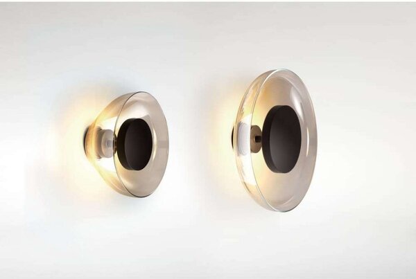 MARSET LED стенна лампа Aura Plus, Ø 25 cm, опал, Бял, Дневна/трапезария, Стъкло, Дизайн