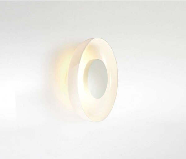 MARSET LED стенна лампа Aura Plus, Ø 25 cm, опал, Бял, Дневна/трапезария, Стъкло, Дизайн